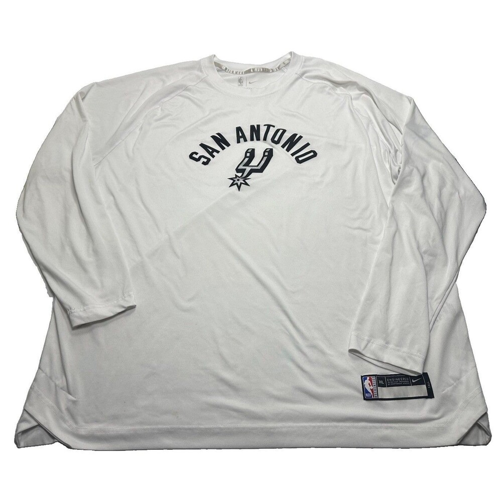 Nike Dri-Fit NBA 75th Anniversary San Antonio Spurs LS Shirt XXL-T DA8562-100